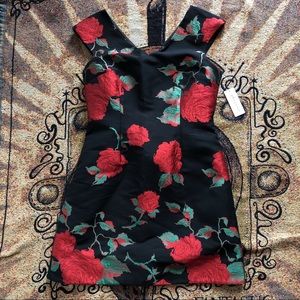 LNWT Julia Jordan embroidered rose dress🌹